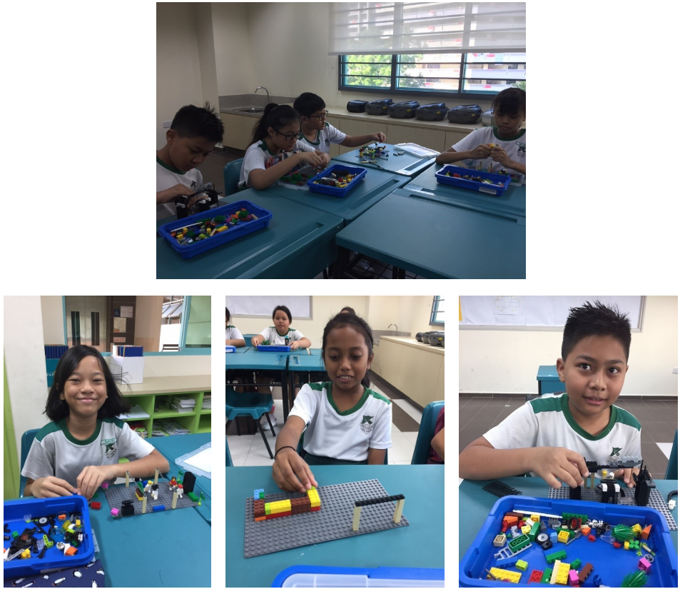 Our students expressing their learning of values with the use of Lego blocks.
