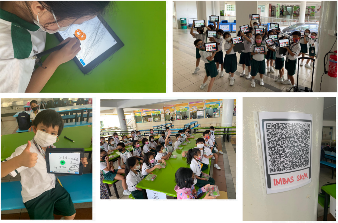 The learning package for P2 incorporated enriching learning experiences outside the classroom, where they had to complete a digital trail to learn more about the Malay Traditional Kueh