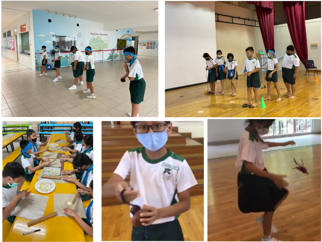 The P3s and P5s had an amazing time learning about and playing the Malay Traditional Games