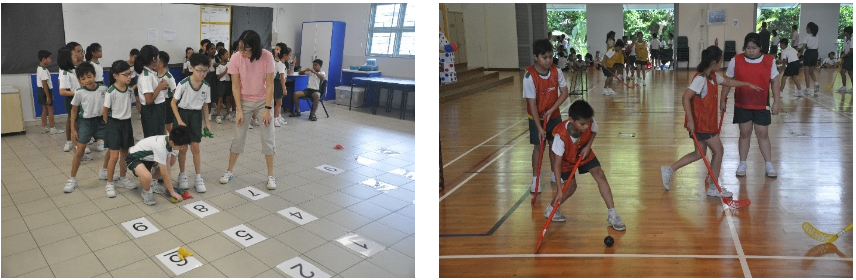 Combining PE skills with Mathematics concept